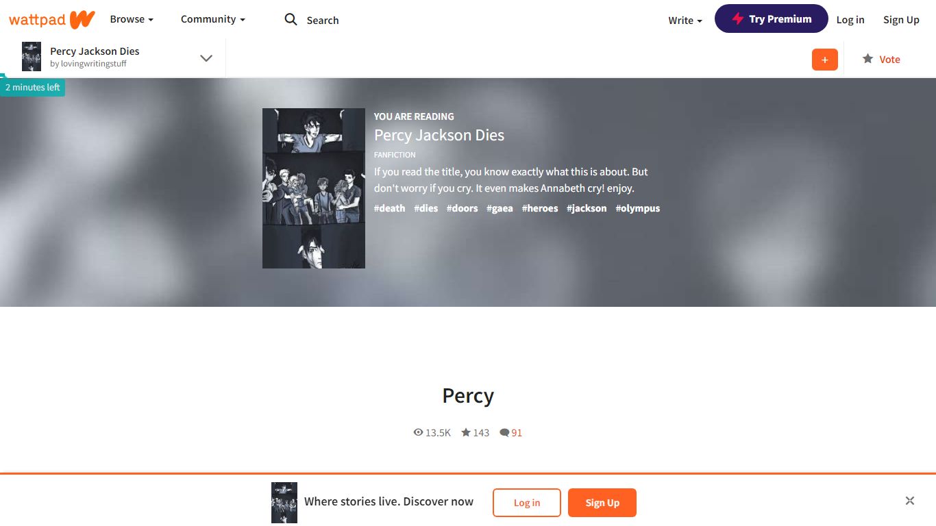 Percy Jackson Dies - Percy - Wattpad